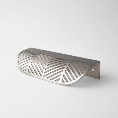 Frond, Solid Brass Edge Pulls.