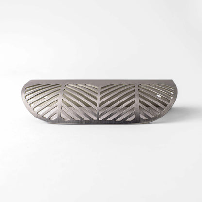 Frond, Solid Brass Edge Pulls.