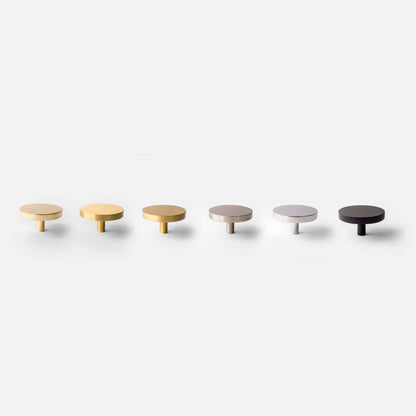 Rondelle, Solid Brass Cabinet Knobs.