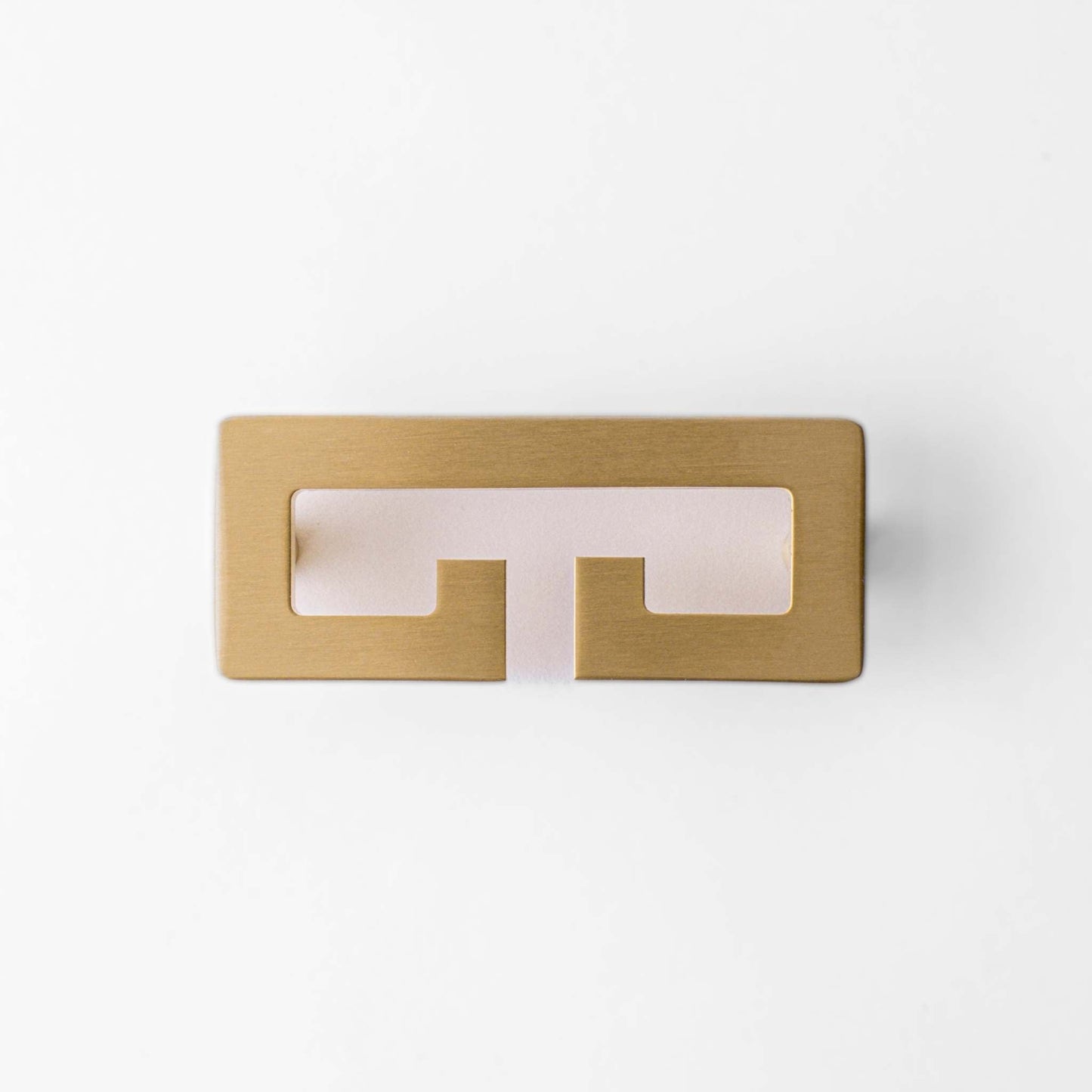 Chloe, Solid Brass Greek Key Pull.