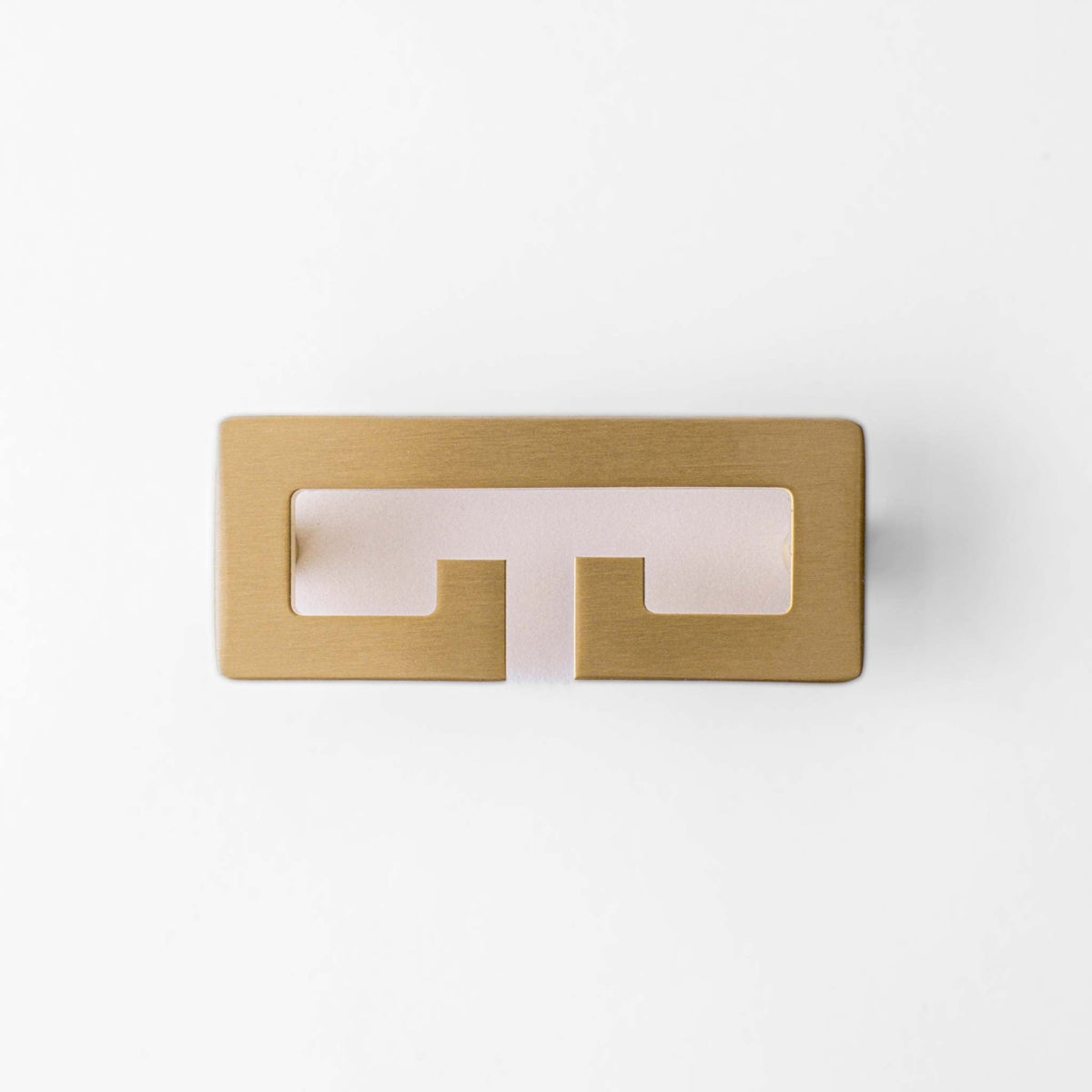 Chloe, Solid Brass Greek Key Pull.