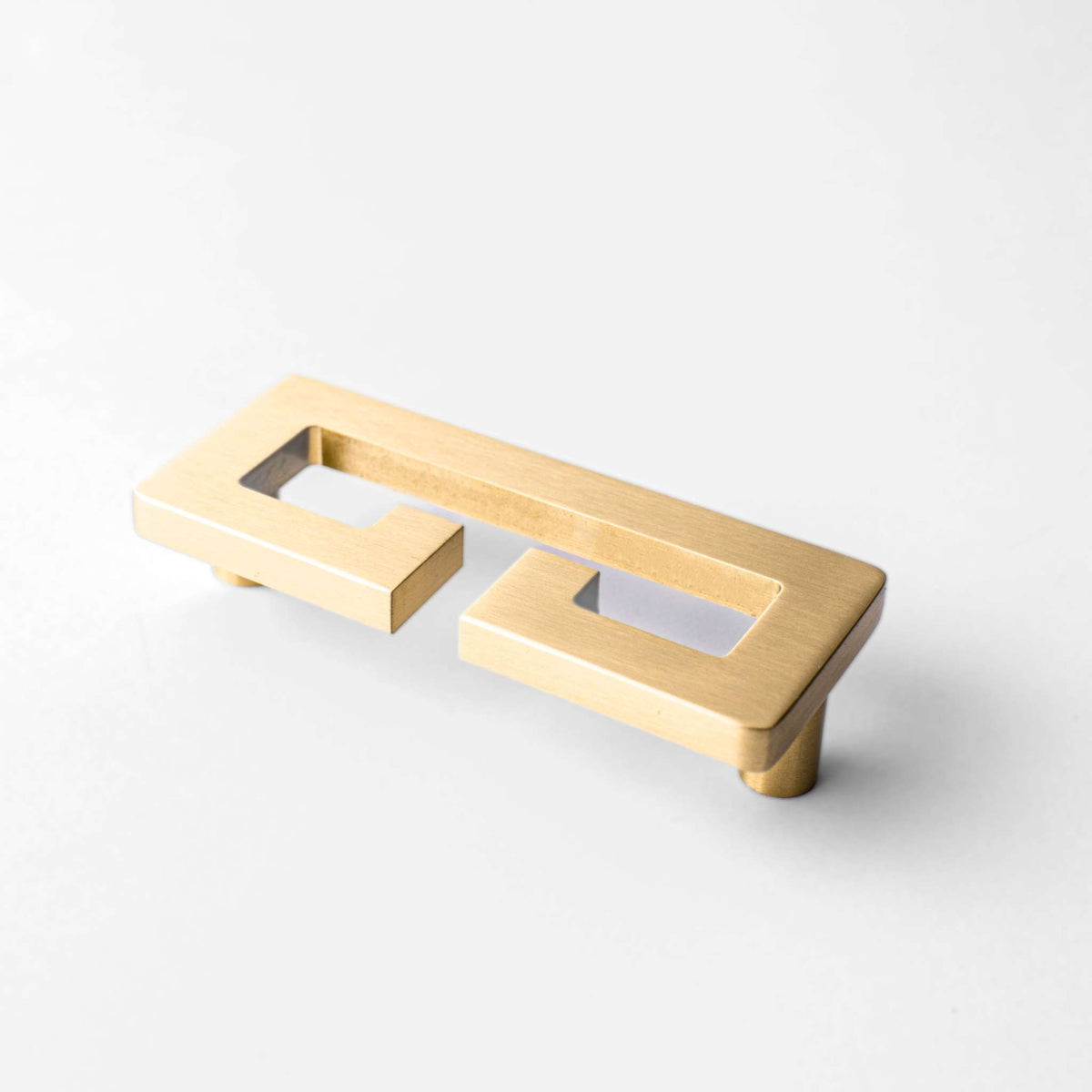 Chloe, Solid Brass Greek Key Pull.