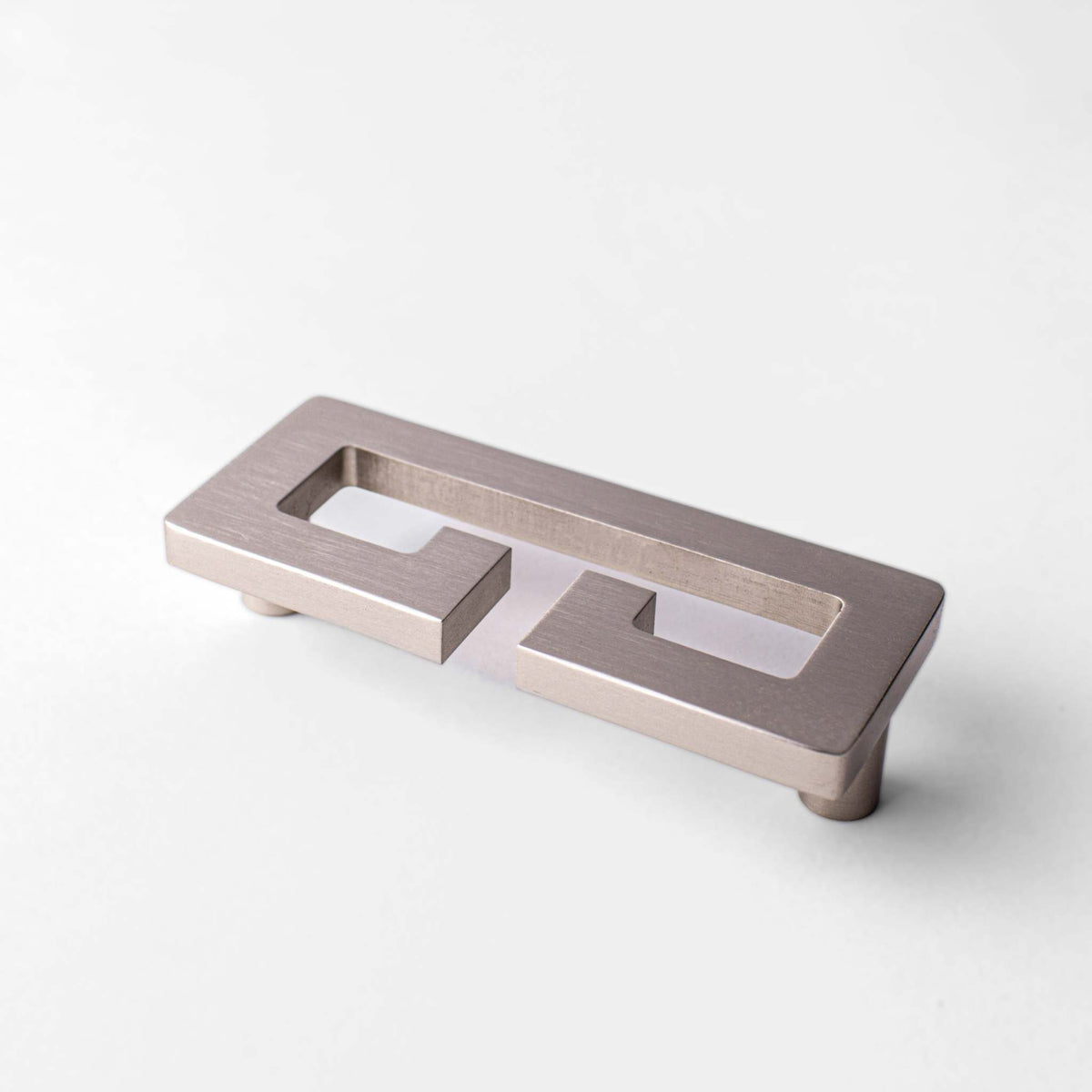 Chloe, Solid Brass Greek Key Pull.