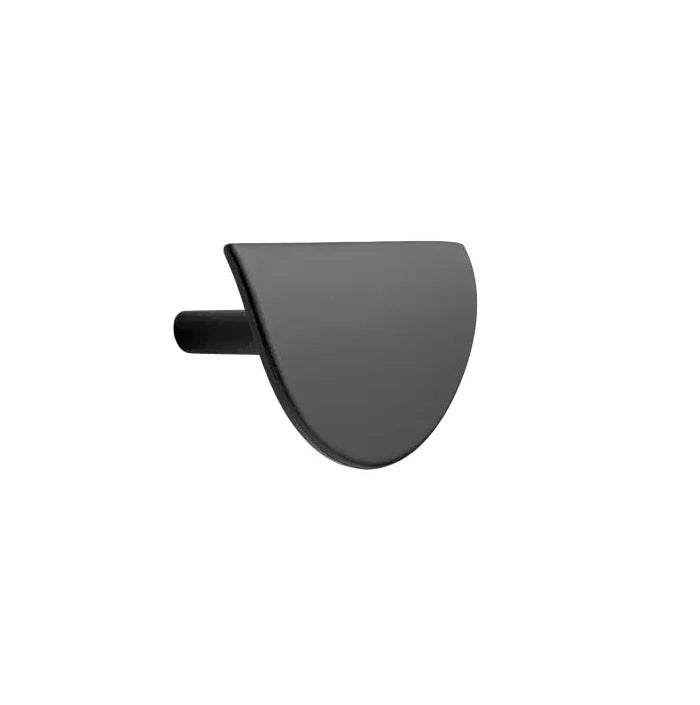 Semi-Circle "Horizon" Matte Black Drawer Pulls.