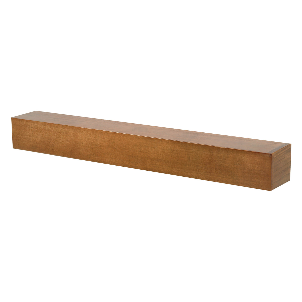 Farmhouse Poplar Wood Floating Fireplace Mantel.
