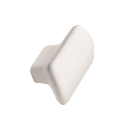 Glossy White "Vanilla" Cabinet Knob and Drawer Pull
