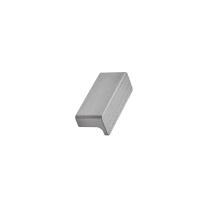 Satin Steel "Elan" Knob and Drawer Pulls.