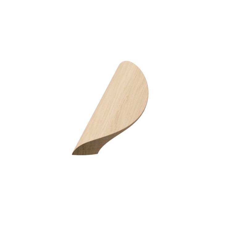 Unlacquered Oak Wood "Archive" Tab Drawer Pulls.