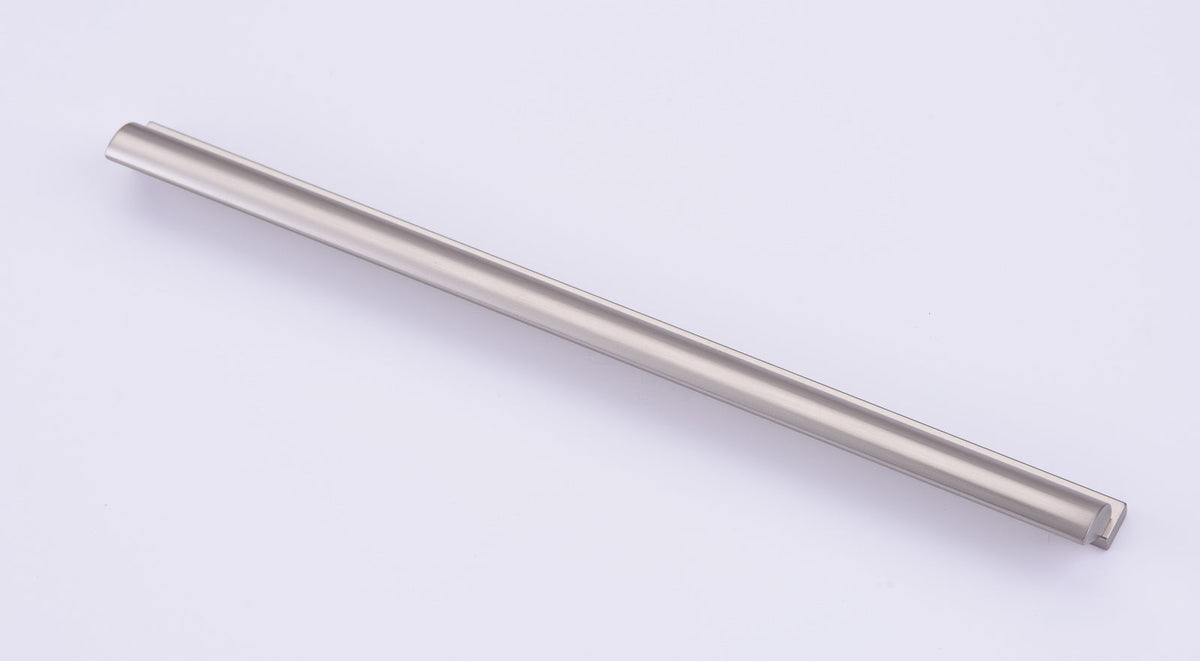 Lew's Finger Cabinet Knobs and Pulls in Brushed Nickel.