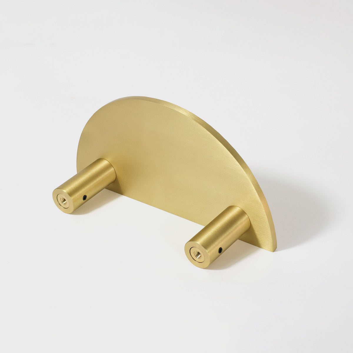Hammered Demi Lune, Solid Brass Half Moon Door Handles.