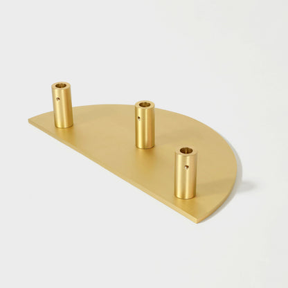 Hammered Demi Lune, Solid Brass Half Moon Door Handles.