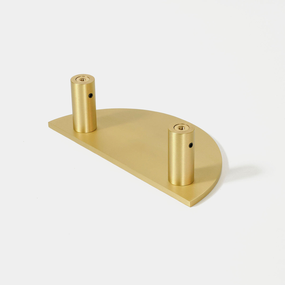 Hammered Demi Lune, Solid Brass Half Moon Door Handles.