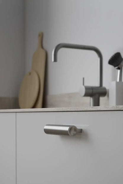 Matte Nickel "Lucente" Tubular Drawer Pulls