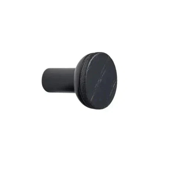 Black and Wood "Bis" Cabinet Knob and Drawer Handle