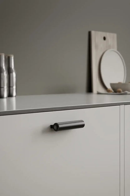 Matte Black "Lucente" Tubular Drawer Pulls