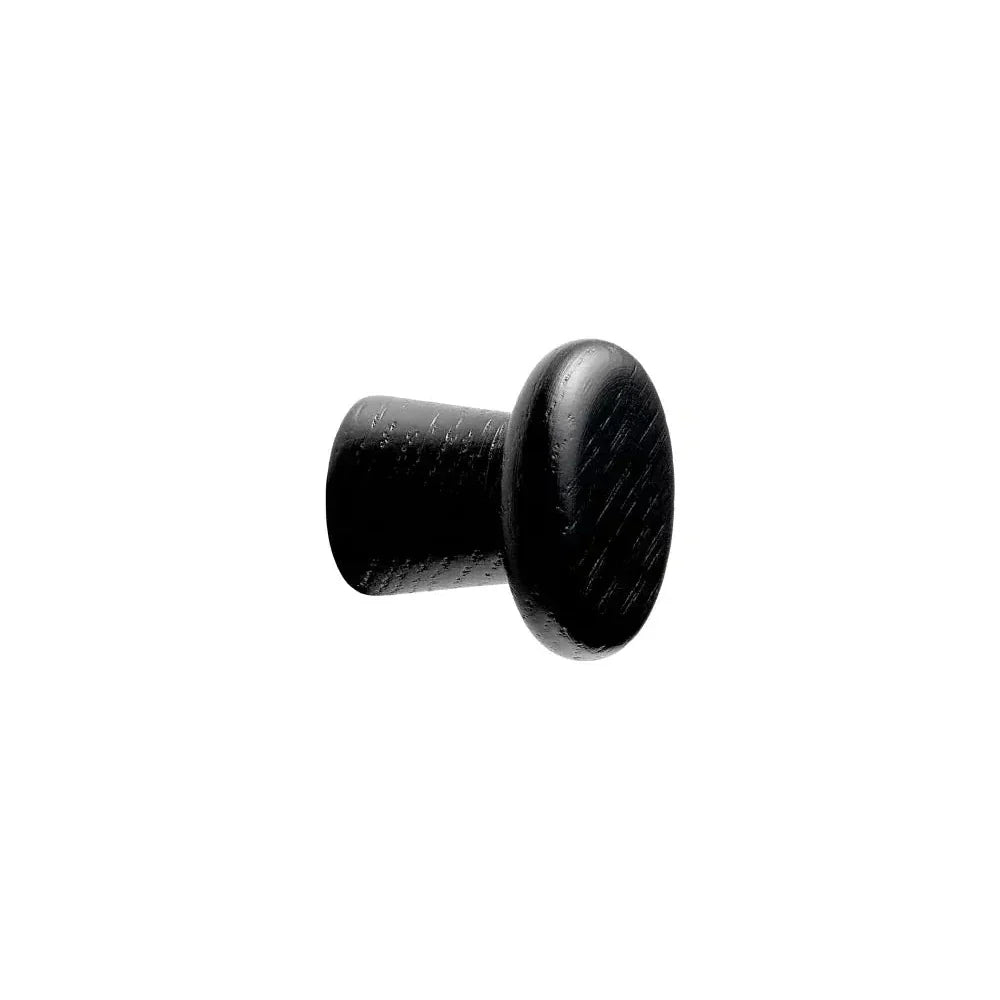 Black Stained Wood "Classis" Cabinet Knob and Drawer Pull