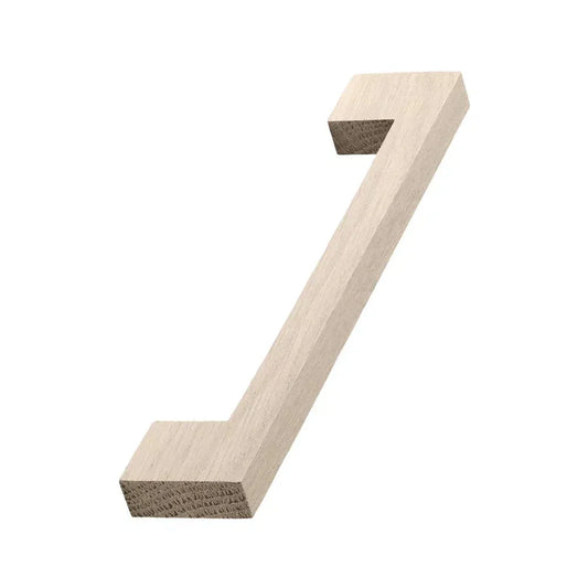 Unlacquered Oak Wood "Urban" U-Shaped Drawer Pulls.