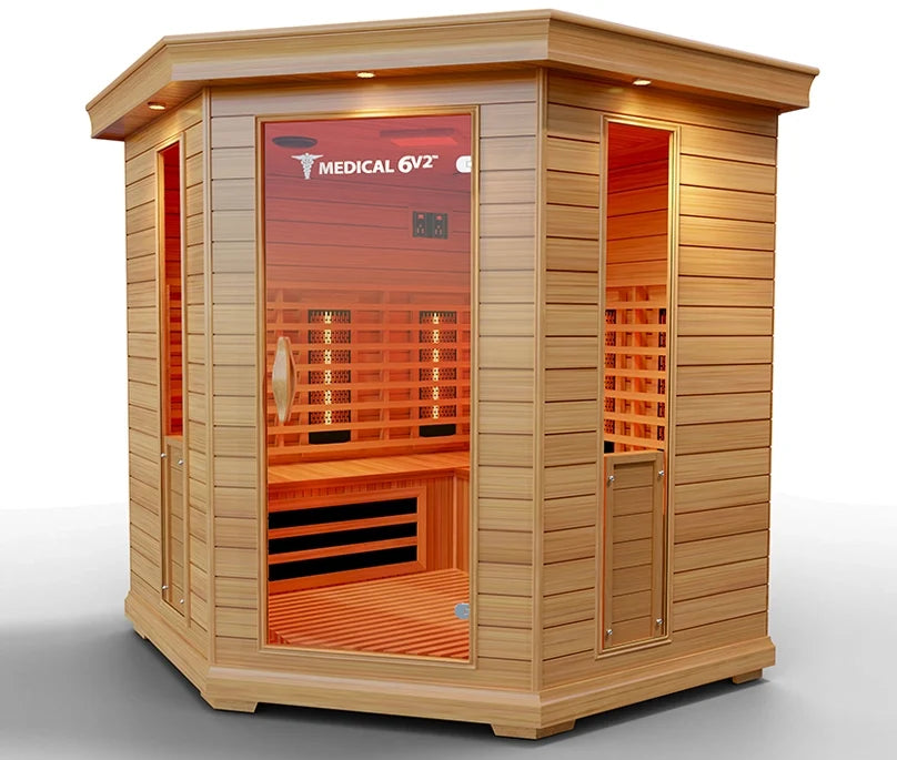 6 Person Indoor Infrared Full Spectrum Sauna | Medical 6 Plus™.