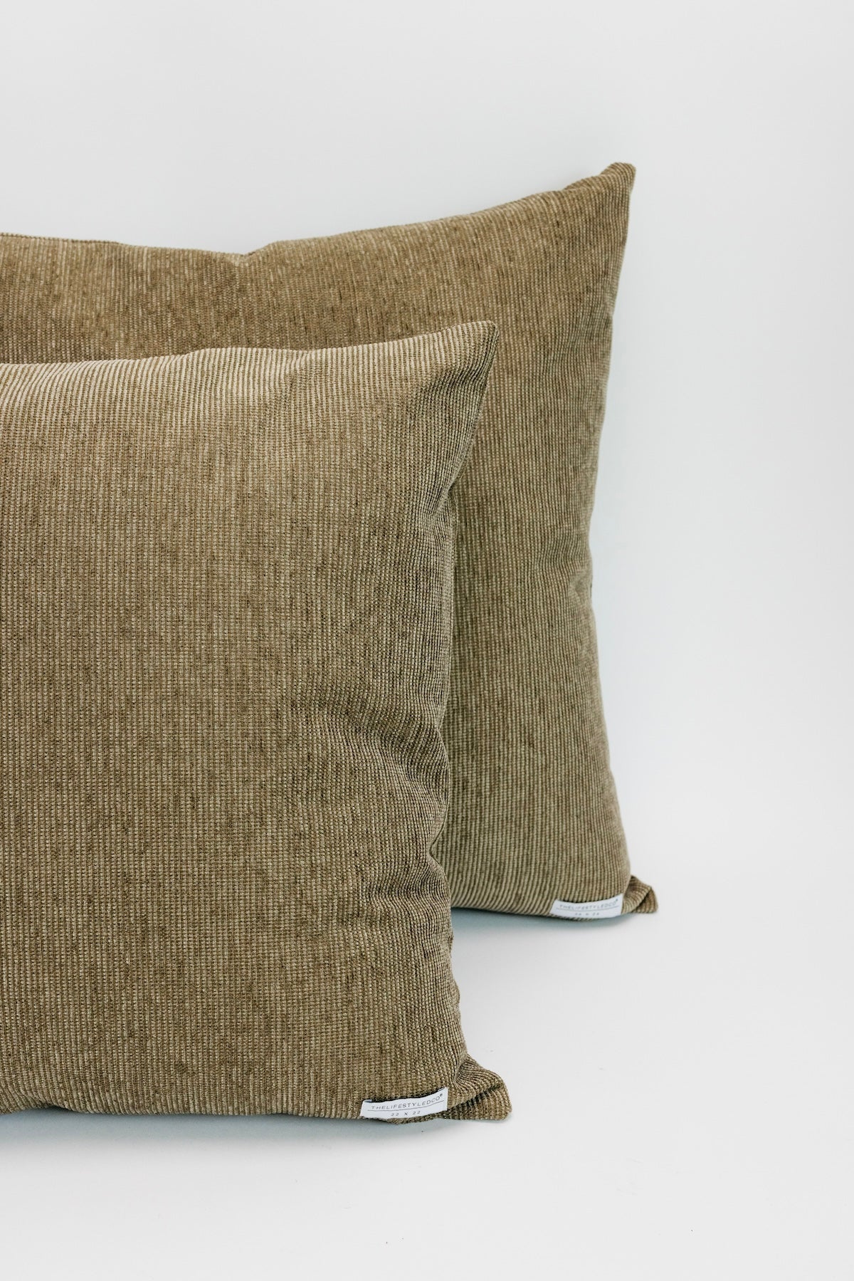 Warner Chenille Pillow - Olive - 2 Sizes