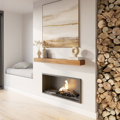 Classic Paulownia Wood Fireplace Mantel Shelf.