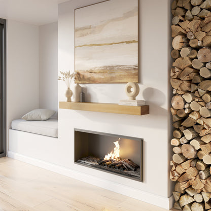 Classic Paulownia Wood Fireplace Mantel Shelf.