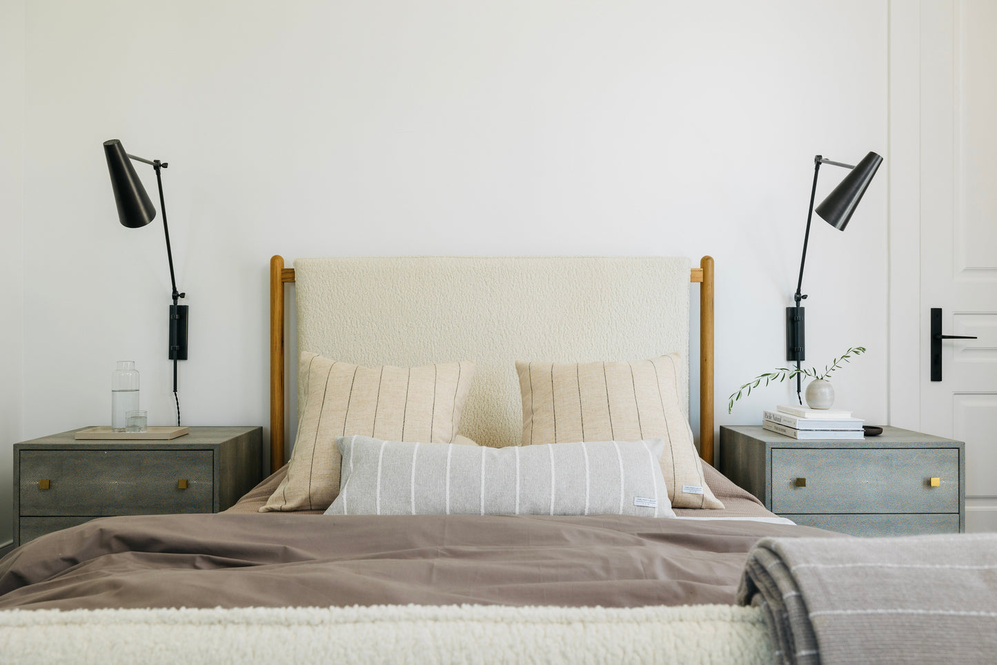 Jolie Textured Slub Stripe Pillow - 3 Sizes