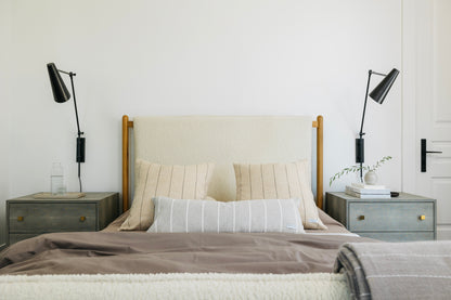 Jolie Textured Slub Stripe Pillow - 3 Sizes