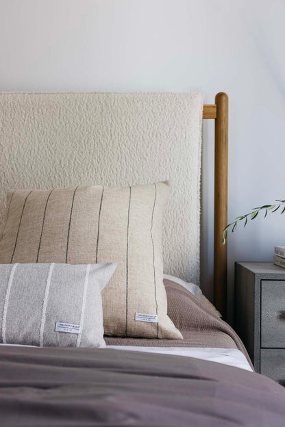 Jolie Textured Slub Stripe Pillow - 3 Sizes