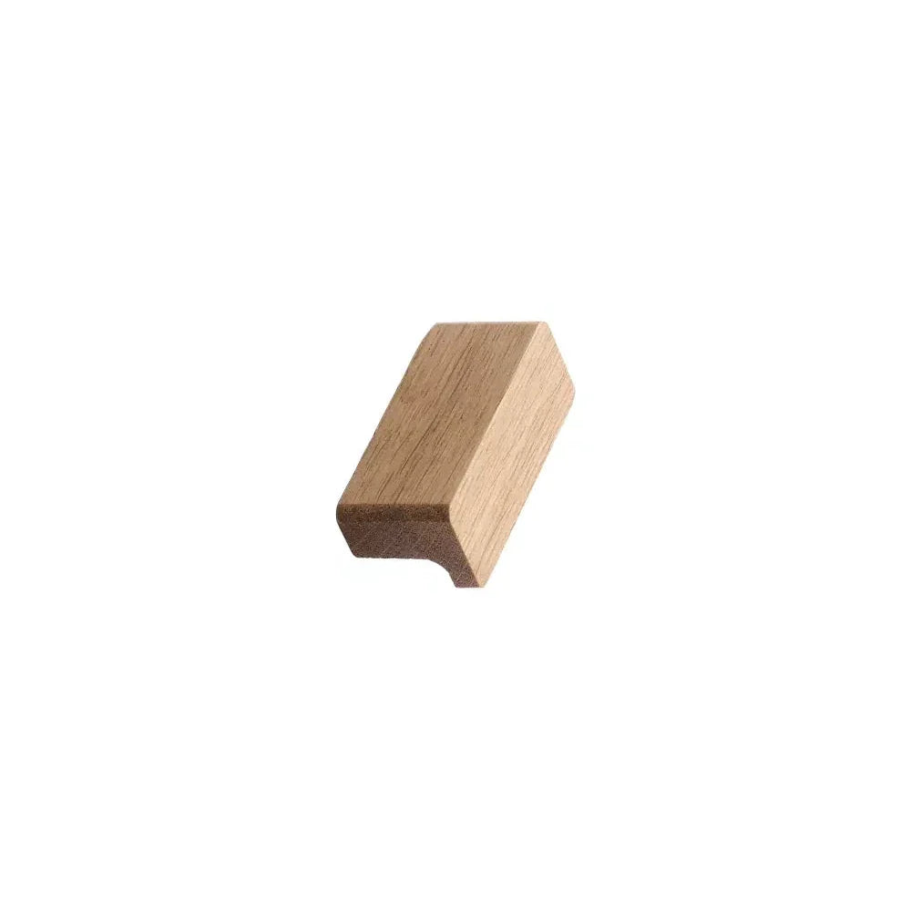 Lacquered Oak Wood "Elan" Knob and Drawer Pulls.