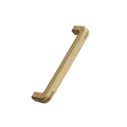 Lacquered Oak Wood "Tenon" U-Shaped Drawer Pulls.
