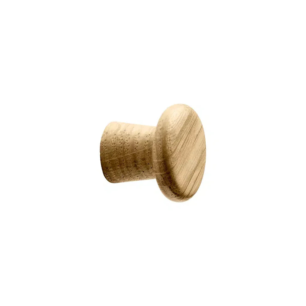 Clear Lacquered Oak "Classis" Cabinet Knob and Drawer Pull