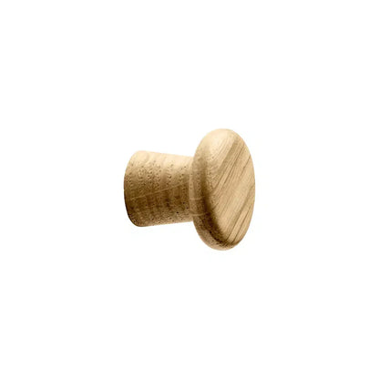 Clear Lacquered Oak "Classis" Cabinet Knob and Drawer Pull