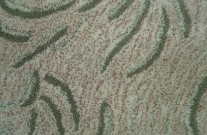 Hand Tufted Beige Animal Tiger 2x3 Wool Area Rug.