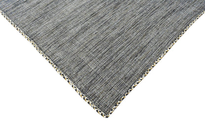 Hand Woven Gray Modern Style Wool Area Rug.