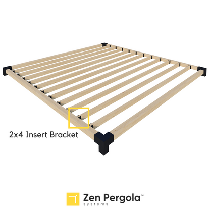 Pergola Insert Bracket (for 2x4 Wood Slats).