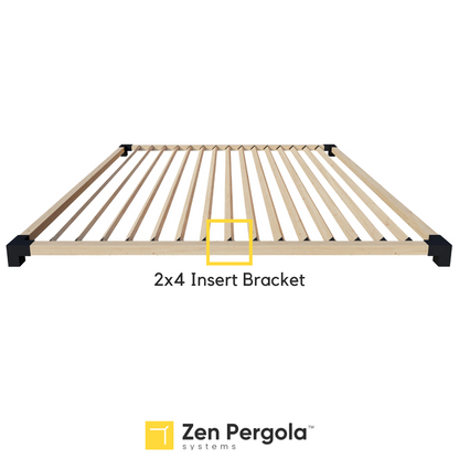 Pergola Insert Bracket (for 2x4 Wood Slats).