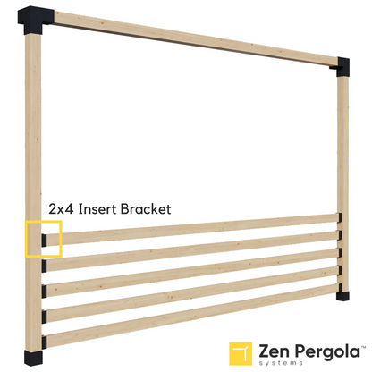 Pergola Insert Bracket (for 2x4 Wood Slats).