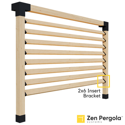 Pergola Insert Bracket (for 2x6 Wood Slats).