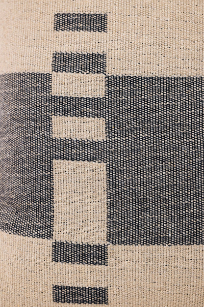 Proper Stripe Pillow - Black + Tan - 2 Sizes