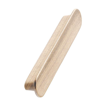 Unlacquered Oak Wood "Tuba" Cabinet Knob and Drawer Pulls.