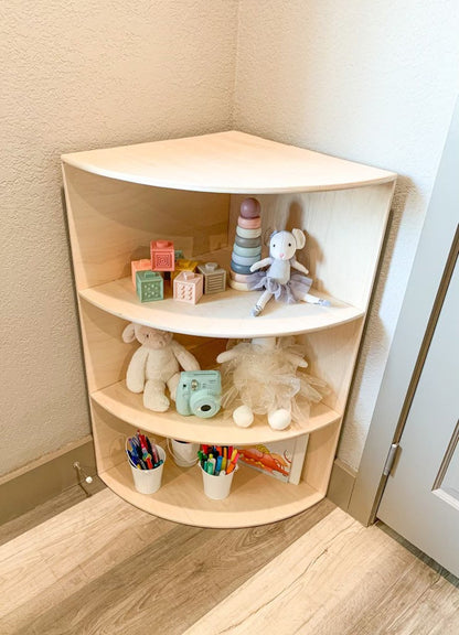 SCARLET- Corner Toy Shelf