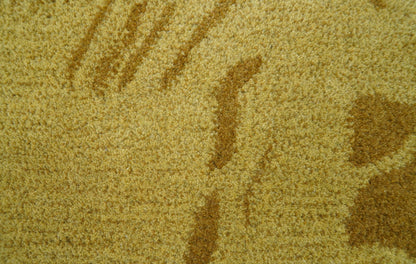 Hand Tufted 2x3 Animal Camel Wool Area Rug.