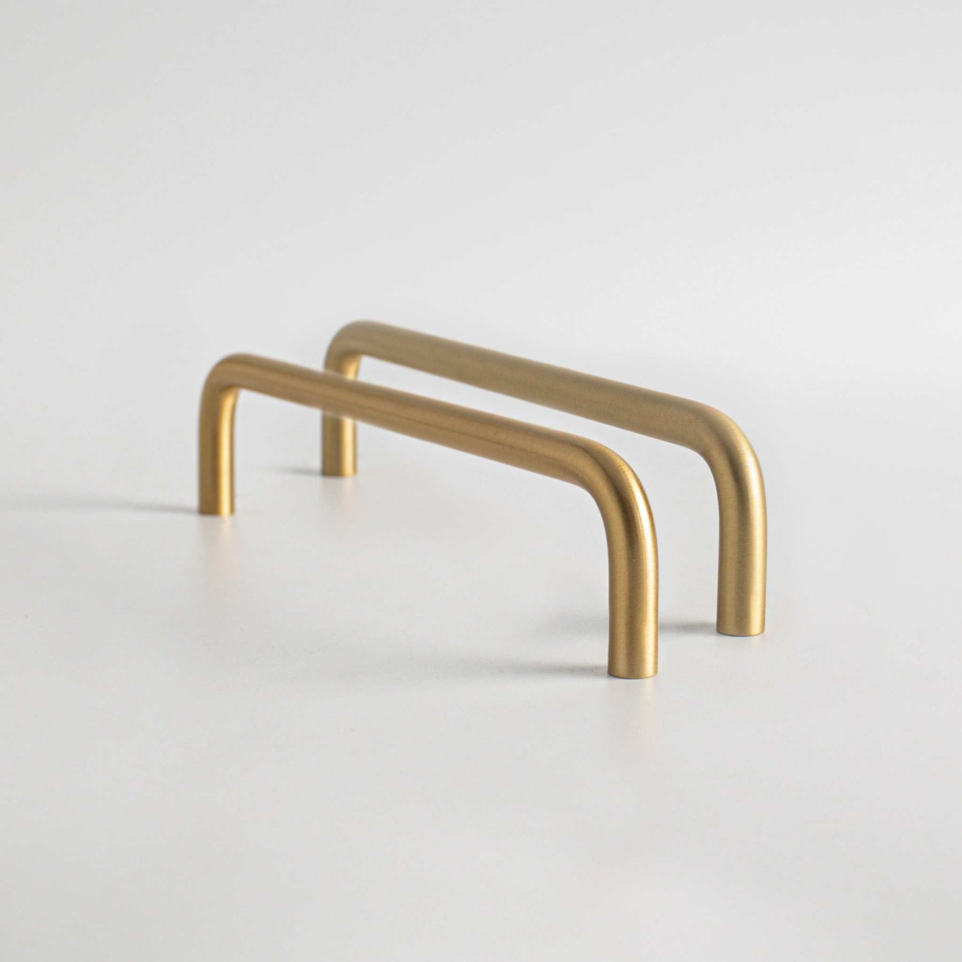 Arch, Solid Brass Wire Cabinet Pulls.