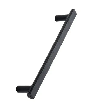 Black and Wood "Bis" Cabinet Knob and Drawer Handle