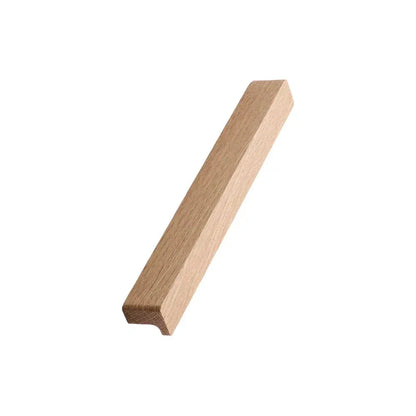 Lacquered Oak Wood "Elan" Knob and Drawer Pulls.