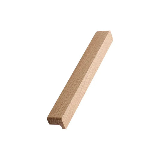 Lacquered Oak Wood "Elan" Knob and Drawer Pulls.