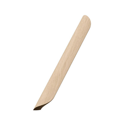 Unlacquered Oak Wood "Archive" Tab Drawer Pulls.