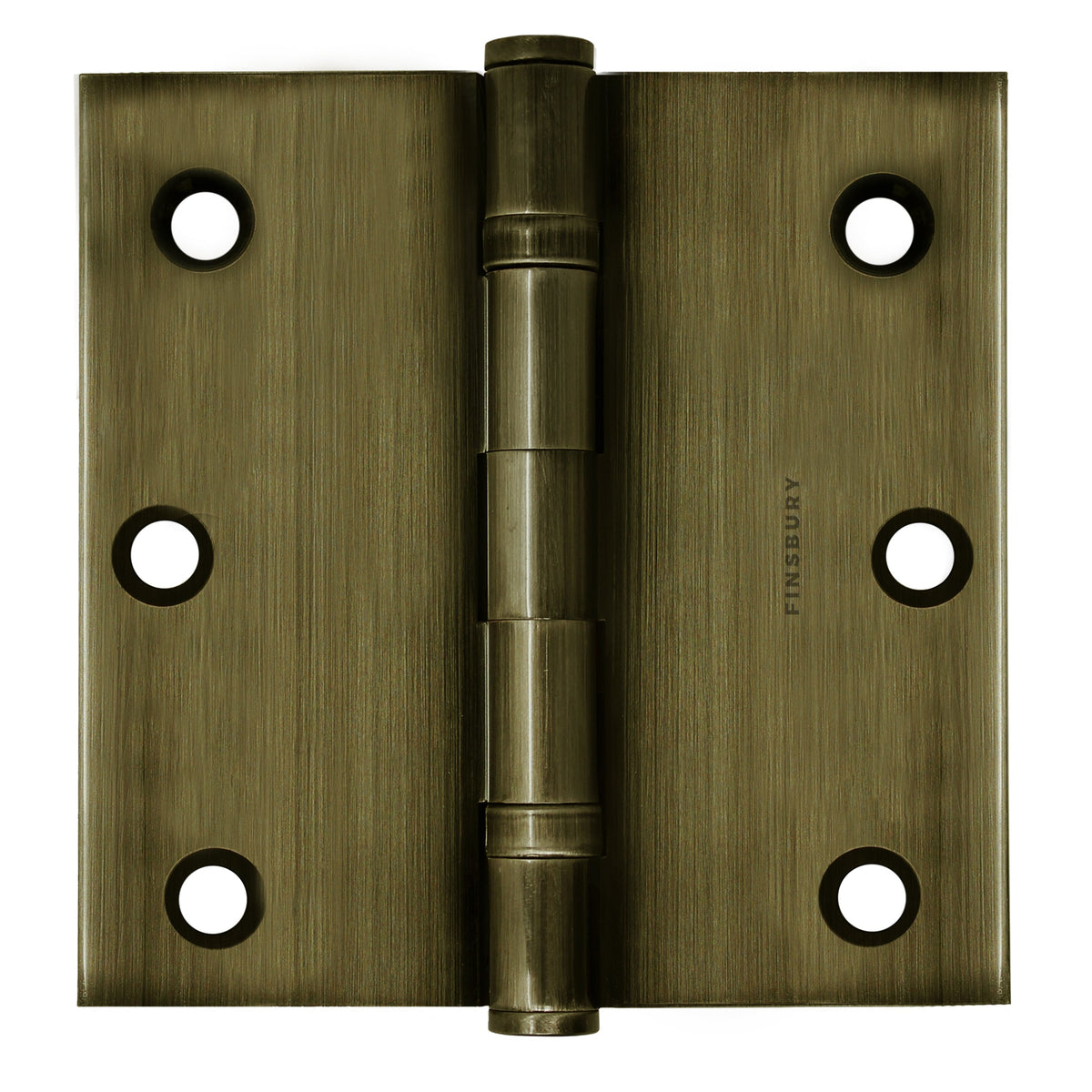 4x4 Inch Solid Brass Ball Bearing Door Hinge - Antique Brass.