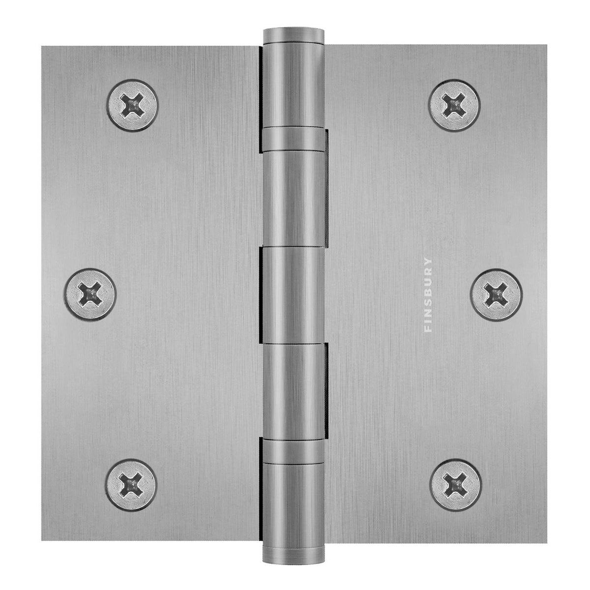3x3 Inch Solid Brass Ball Bearing Door Hinge - Satin Nickel.