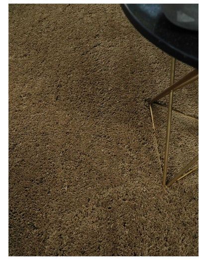 3x5, 4X6 and 5x7 Hand Woven Shag Olive Art Silk Soft Viscose Area Rug.